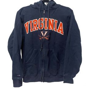 UVA Jansport Zipped Up Hoodie in Size S